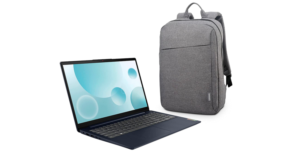 Lenovo Laptop IdeaPad 3 + Mochila, un pack genial en oferta por Hot Sale. Foto: amazom.com.mx