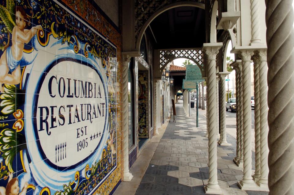 The Columbia Restaurant, on Seventh Avenue in Ybor City, dates to 1905.