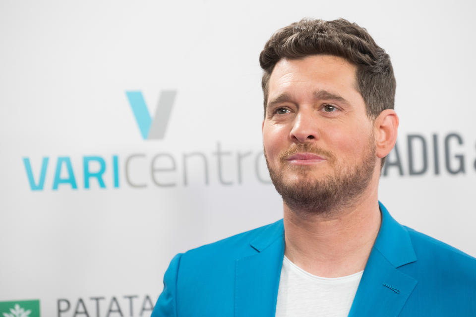 MADRID, SPAIN - JUNE 25: Michael Bublé attends the 30th anniversary of Cadena 100 concerts at the Wanda Metropolitano Stadium on June 25, 2022 in Madrid, Spain. (Photo by Beatriz Velasco/Getty Images)