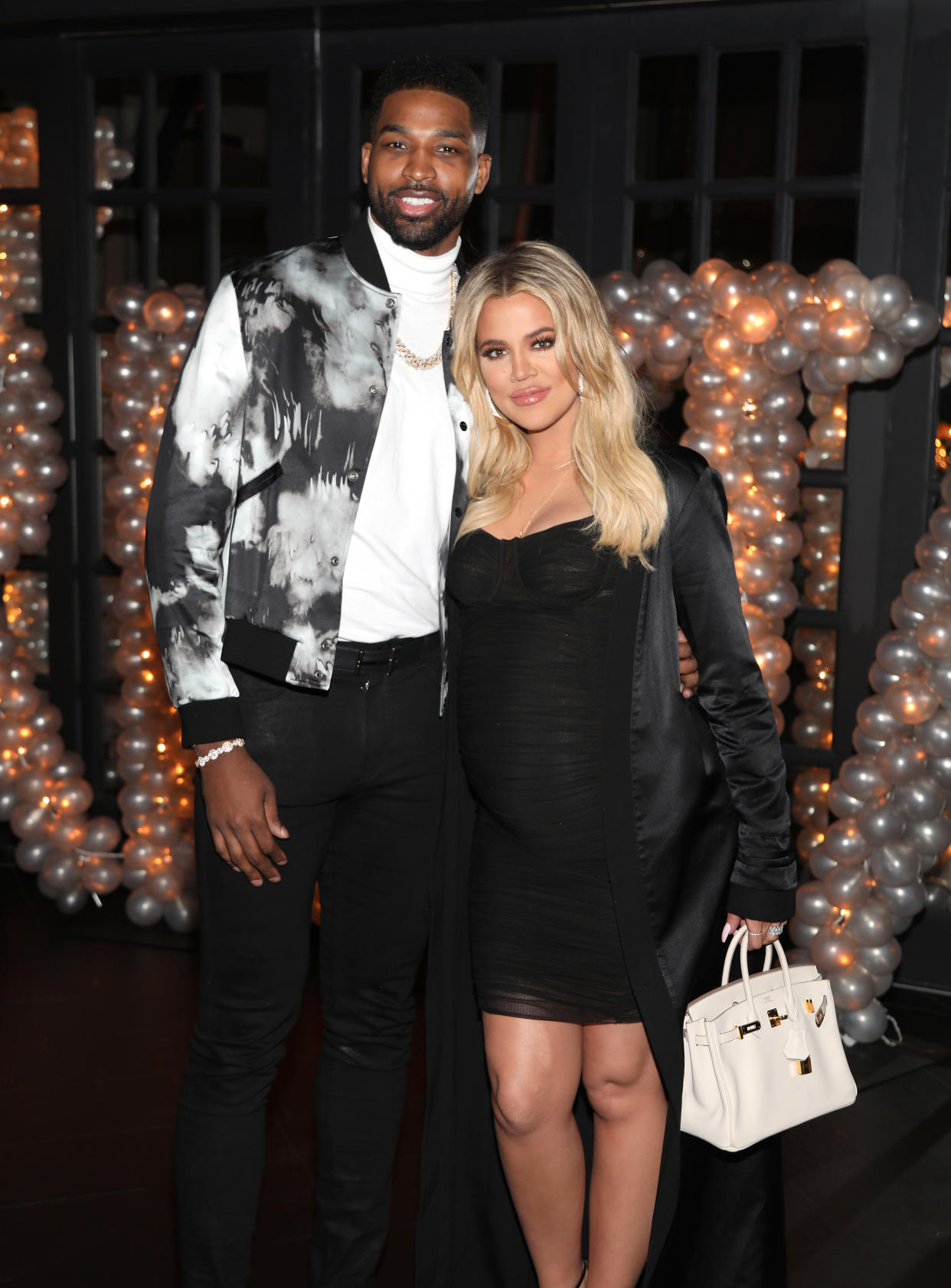 LOS ANGELES, CA - MARCH 10:  Tristan Thompson and Khloe Kardashian pose for a photo as Remy Martin celebrates Tristan Thompson's Birthday at Beauty & Essex on March 10, 2018 in Los Angeles, California.  (Photo by Jerritt Clark/Getty Images for Remy Martin )