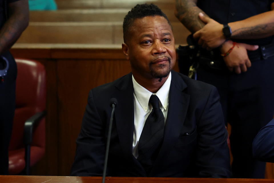 Cuba Gooding Jr. in New York Criminal Court in 2022 for his sentencing hearing after pleading guilty to a misdemeanor charge of forcible touching.