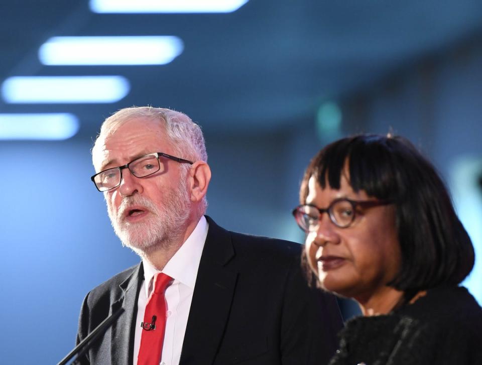 Old flames: Jeremy Corbyn and Diane Abbott were once romantically involved (PA Archive)