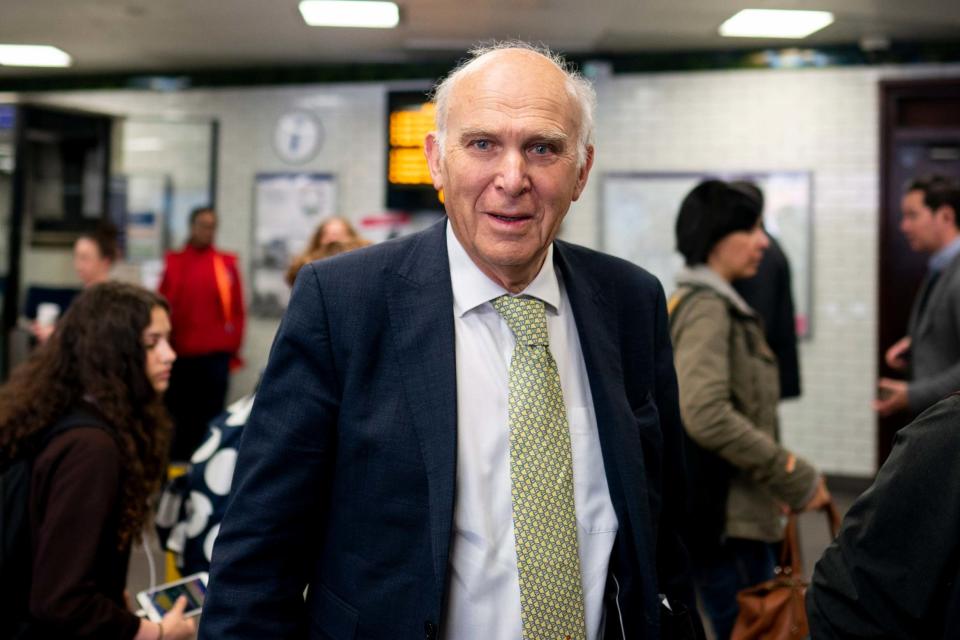 Sir Vince Cable won't stand for re-election (EPA)