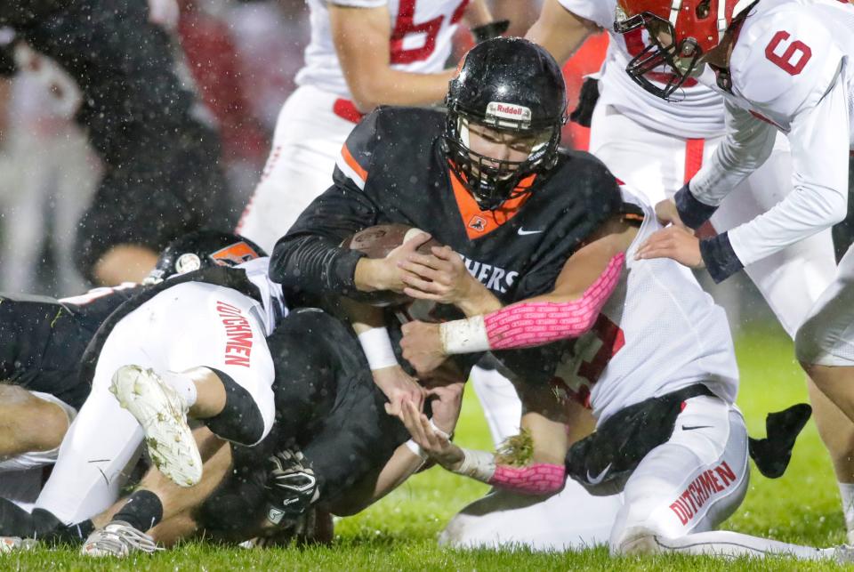 The health of Reedsville quarterback Parker Maney is a big question heading into Level 2. Reedsville hosts Cambria-Friesland on Friday.