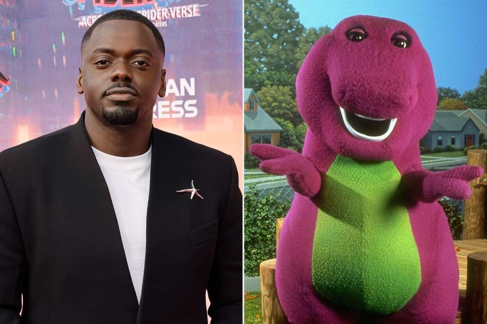 <p>Kevin Winter/GA/The Hollywood Reporter; Mark Perlstein/Getty</p> Daniel Kaluuya (left) and Barney (right)