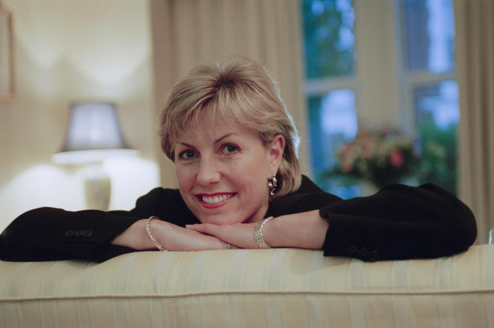 English television presenter Jill Dando (1961 - 1999), UK, 30th October 1996. (Photo by Colin Davey/Getty Images)