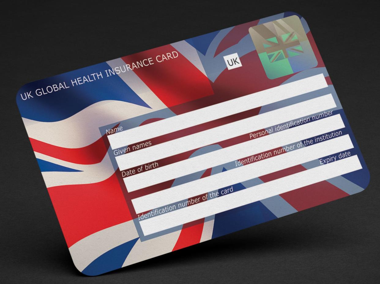 Flag tag: UK Global Health Insurance Card (Ghic)  (DHSC)