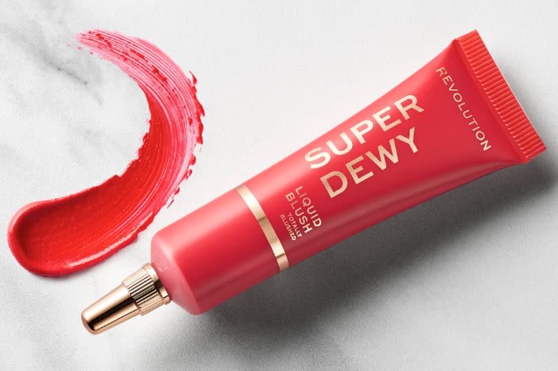 Revolution Superdewy Liquid Blush in Totally Blushed