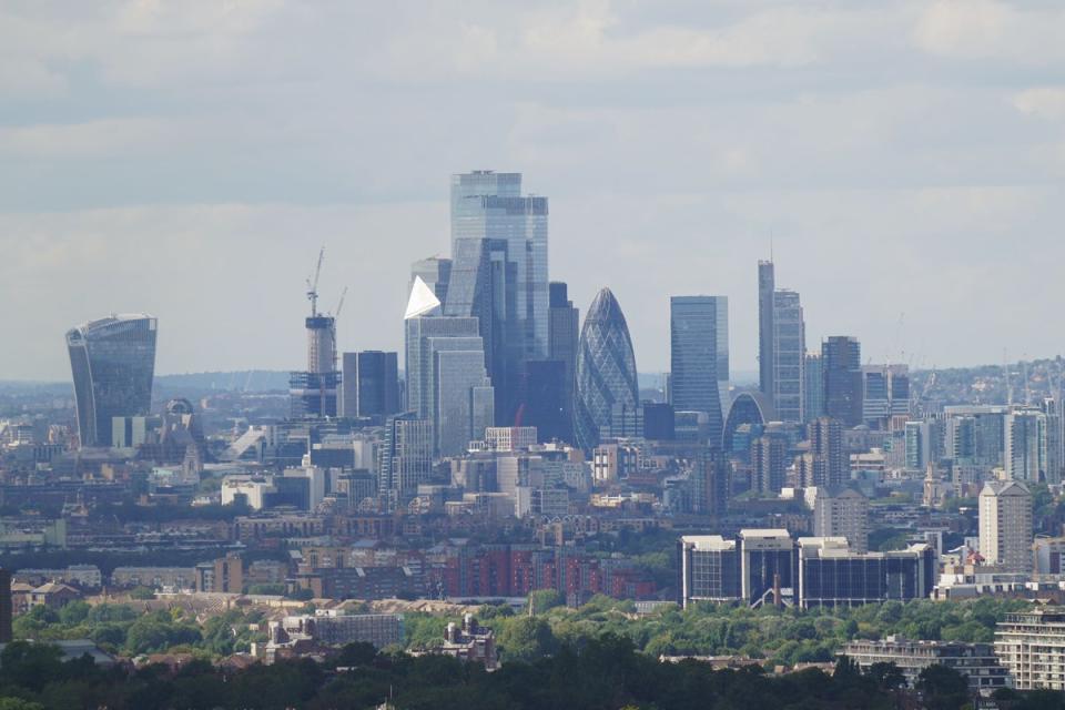 A view of the financial district of the City of London (Yui Mok/PA) (PA Wire)