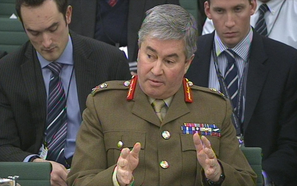 Lt General Richard Barrons, Deputy Chief of Defence Staff (Military Strategy and Operations) answers questions in front of the Defence Select Committee in the House of Commons on Securing the Future of Afghanistan.