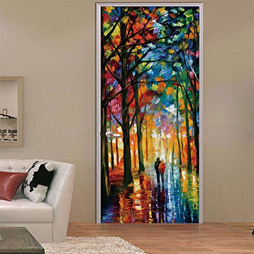 16) Oil Painting Door Decal Sticker