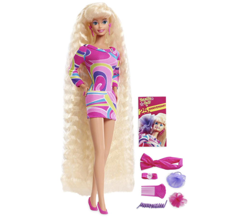 <p>Il 1992 fu un anno fortunatissimo per Mattel grazie al lancio della Barbie Totally Hair: caratterizzata da lunghi capelli biondi che arrivavano fino ai piedi, che si potevano acconciare e colorare in moltissimi modi, la bambola fu un immediato bestseller e la sua fortuna continuò per moltissimi anni. </p>