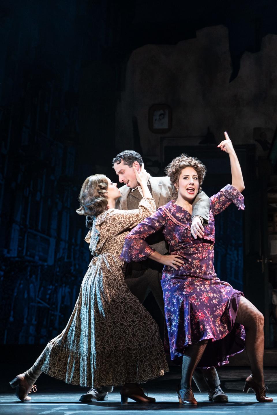 Krista Curry, Nick Bernardi, and Stefanie Londino in the National Tour of "Annie."