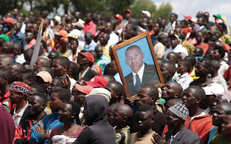 Supporters on the opposition candidate campaigned on Sunday - AFP via Getty Images