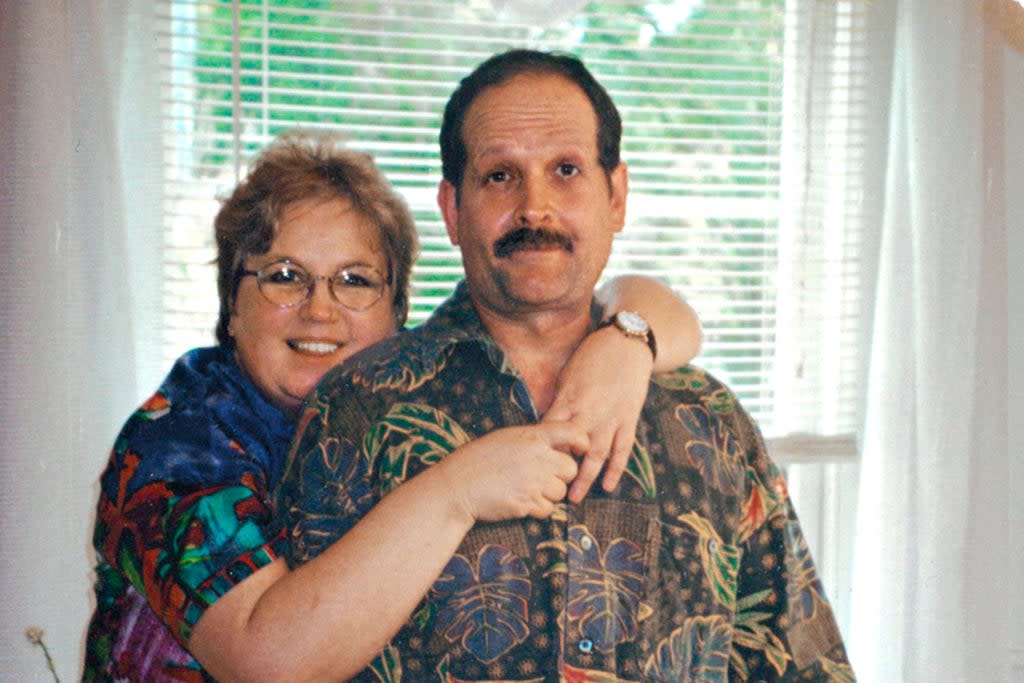 Nancy Crampton-Brophy and husband Daniel Brophy taken in their dining room at their house, circa 1999  (Courtesy Brophy Family)