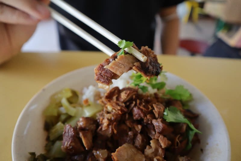 tea inn bak kut teh - braised pork closeup