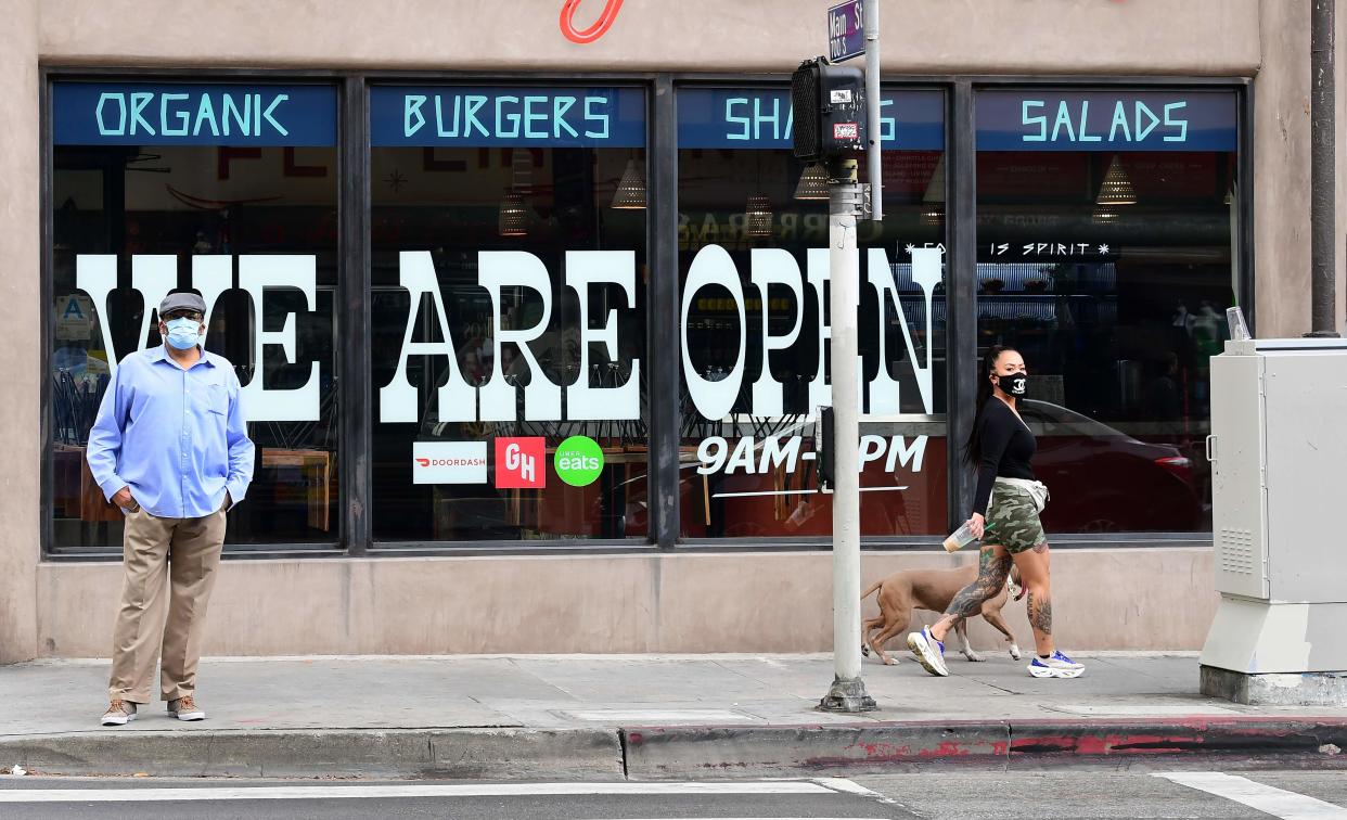 Restaurants in Los Angeles County were set to reopen Friday, the day barbershops and hair salons were cleared to open. The county has been hit the hardest in the state when it comes to coronavirus cases and related deaths.