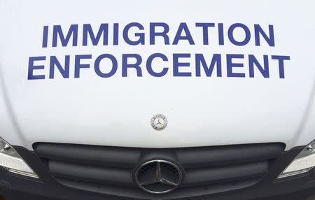 A British government Home Office van is seen parked in west London, Britain, in this photograph taken on May 11, 2016. REUTERS/Toby Melville