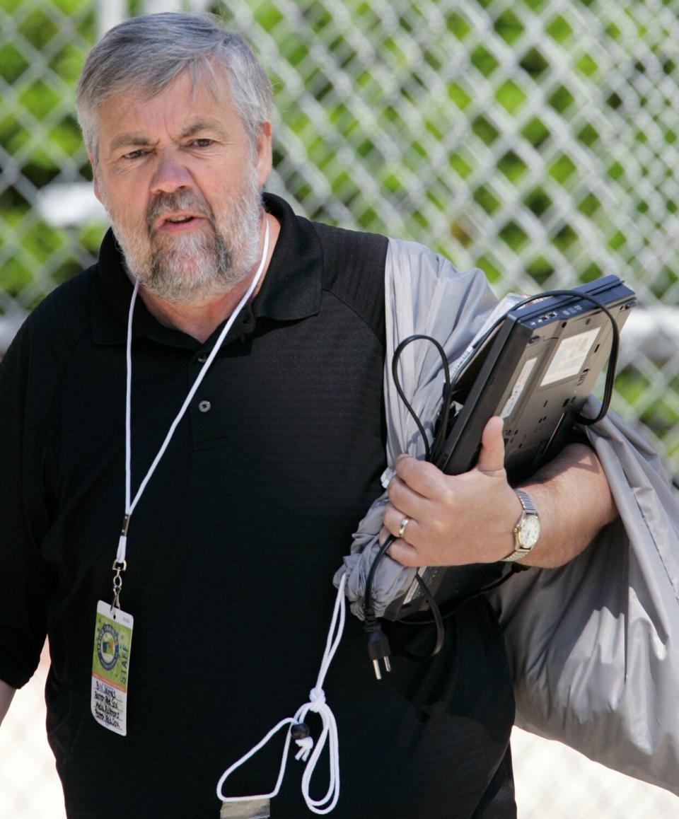 Bill James during his time as the Boston Red Sox senior baseball operations advisor in 2008.