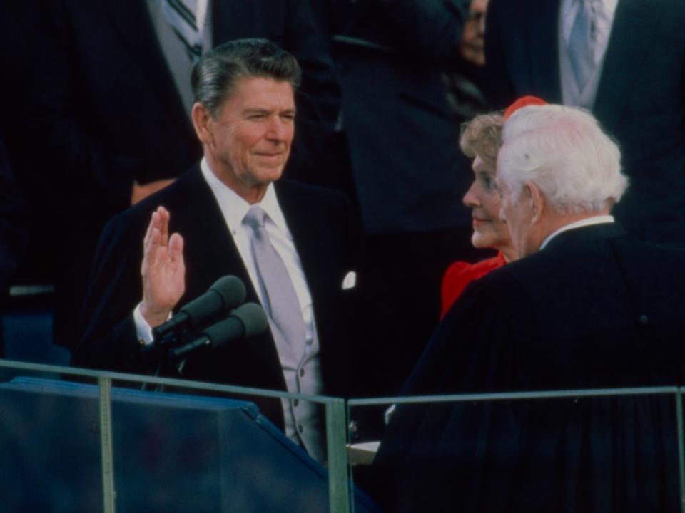 Ronald Regan inauguration