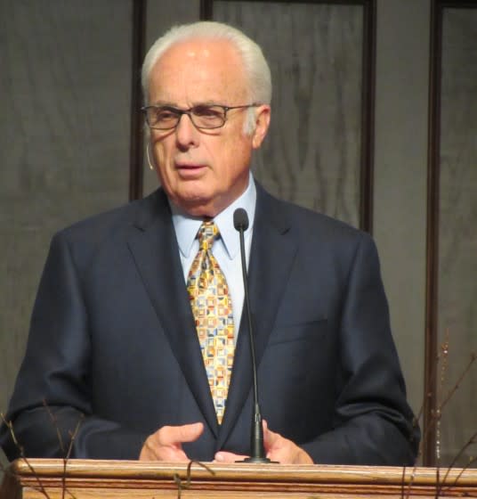 2013 photo of Pastor John MacArthur. MANDATORY CREDIT: R. HIGGINS