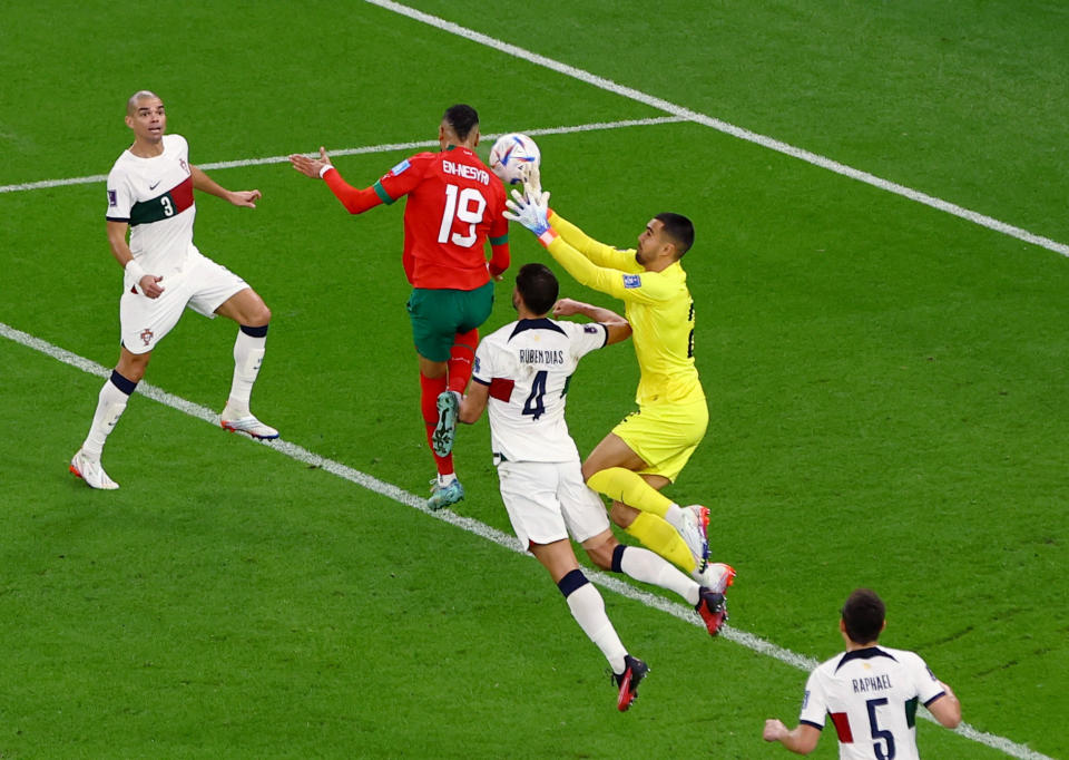 Marruecos avanzó a semifinales de Qatar 2022 tras vencer a Portugal (Foto: REUTERS/Paul Childs)