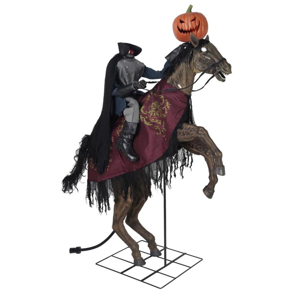 headless horsemen halloween decoration, scary halloween decorations