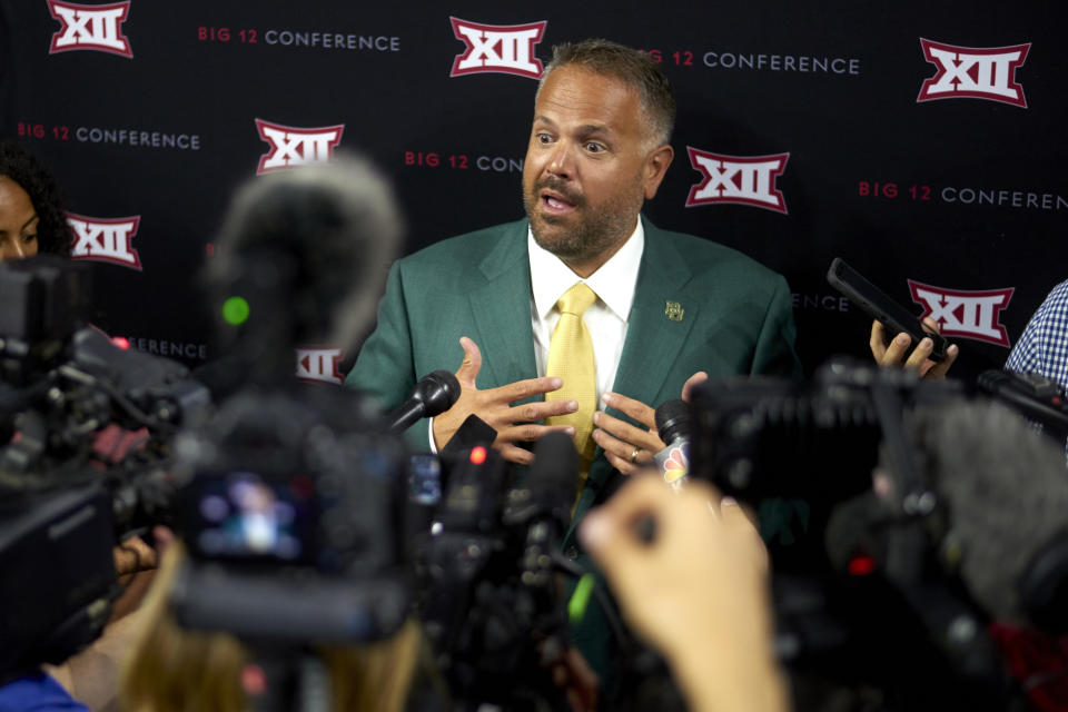 Baylor head coach Matt Rhule went 1-11 in his first year at Baylor. (AP Photo/Cooper Neill)