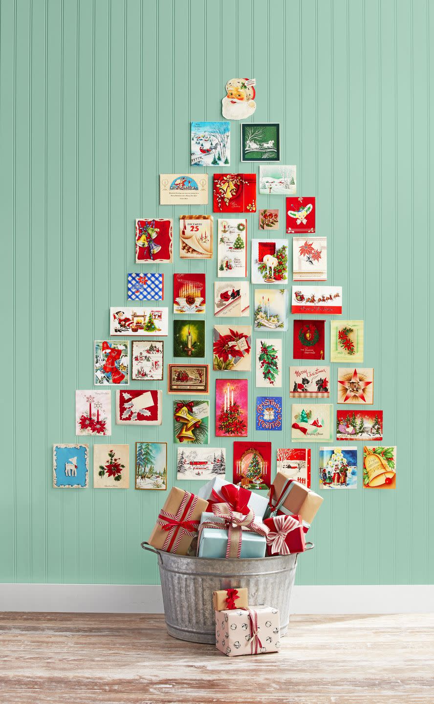 DIY Holiday Card Tree