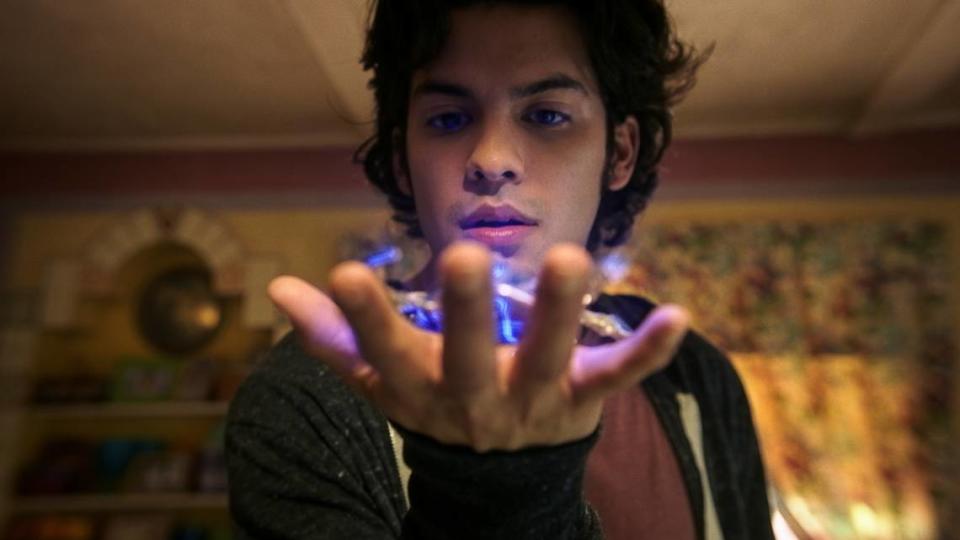 Xolo Mariduena stars as Jaime Reyes in “Blue Beetle.”