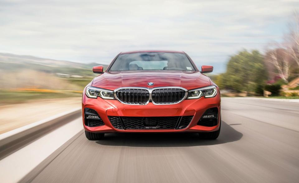 <p>While a manual transmission is no longer available on regular 3-series models in the U.S. (we do expect one in the next-generation M3), the proven ZF eight-speed automatic is an excellent gear-swapping partner. </p>