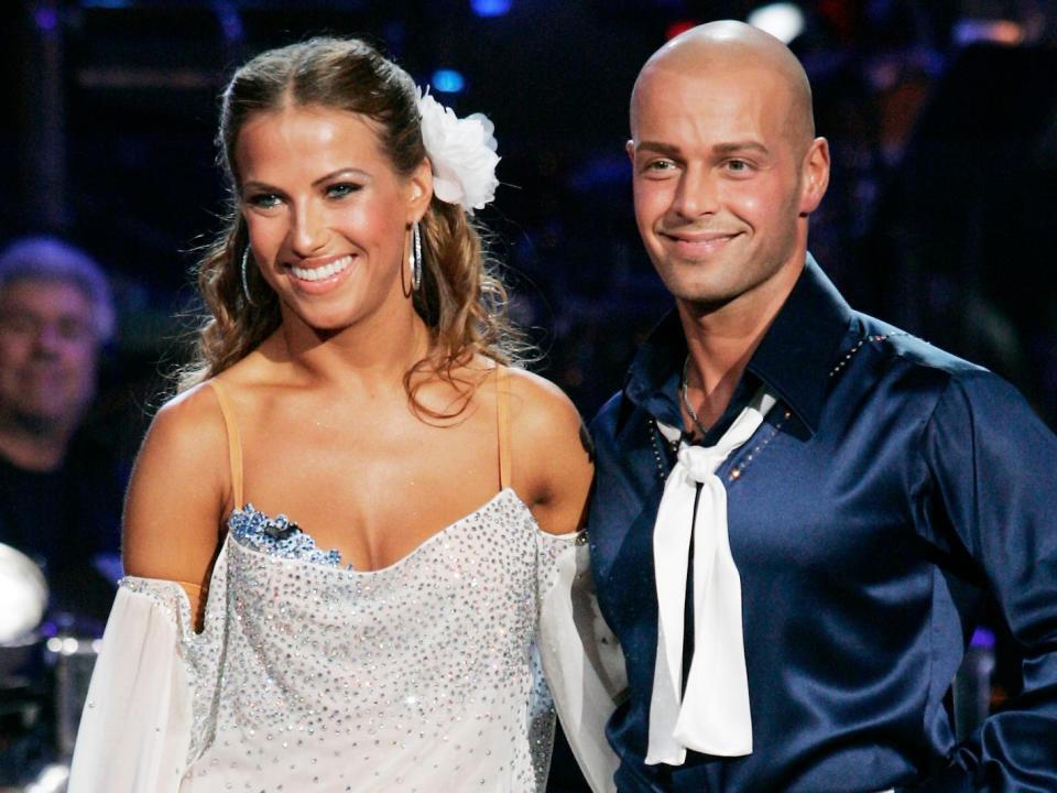 Edyta Sliwinska and Joey Lawrence on season three of "Dancing With the Stars."