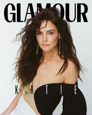 Christine Hahn/Glamour Katie Holmes covers the April 2023 issue of <em>Glamour</em>