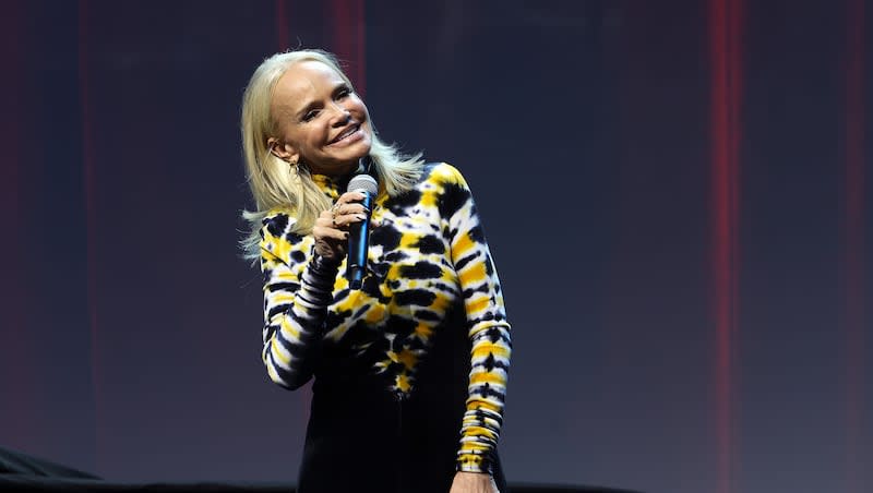 Kristin Chenoweth performs during day three of RootsTech at the Salt Palace Convention Center in Salt Lake City on Saturday, March 2, 2024.