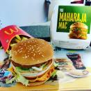 <p>Like it's distant cousin, the Big Mac, India's Veggie Maharaja Mac is made of two patties and all the bits we love about Big Macs, including that sauce.</p><p><a href="https://www.instagram.com/p/B8iVjvjJyOt/" rel="nofollow noopener" target="_blank" data-ylk="slk:See the original post on Instagram;elm:context_link;itc:0;sec:content-canvas" class="link ">See the original post on Instagram</a></p>