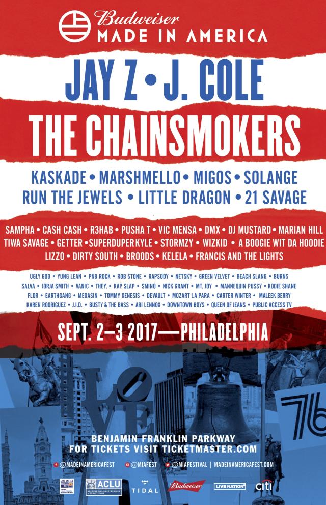 Made In America Returns To Benjamin Franklin Parkway On Saturday, September  2nd & Sunday, September 3rd - Live Nation Entertainment