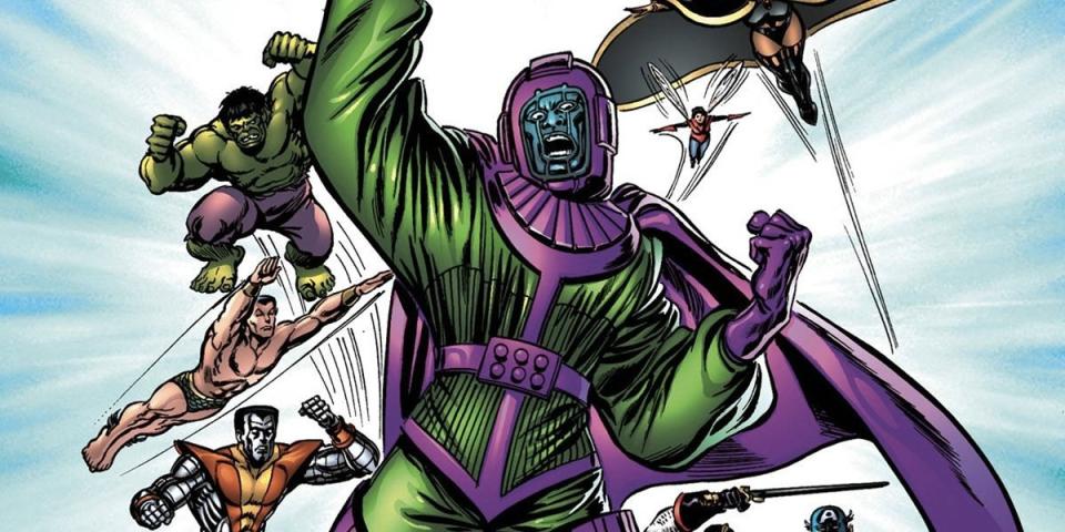 An illustration from Kang vs. the Marvel Universe as part of exploring who is Kang the Conqueror and his comic book history