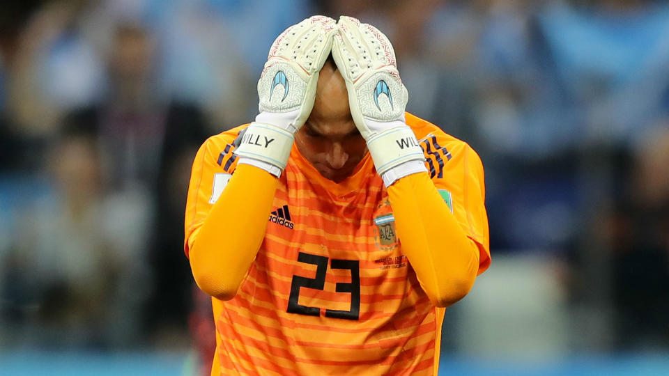 Calamity against Croatia: Willy Caballero was at fault for the first goal