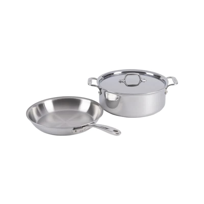 D3 Stainless Everyday, 3 Piece Pots and Pans Cookware Set