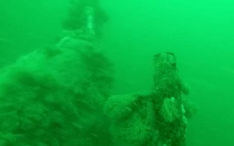 The well-preserved wreck of a World War One German submarine.   - Credit: Yves Herman /Reuters