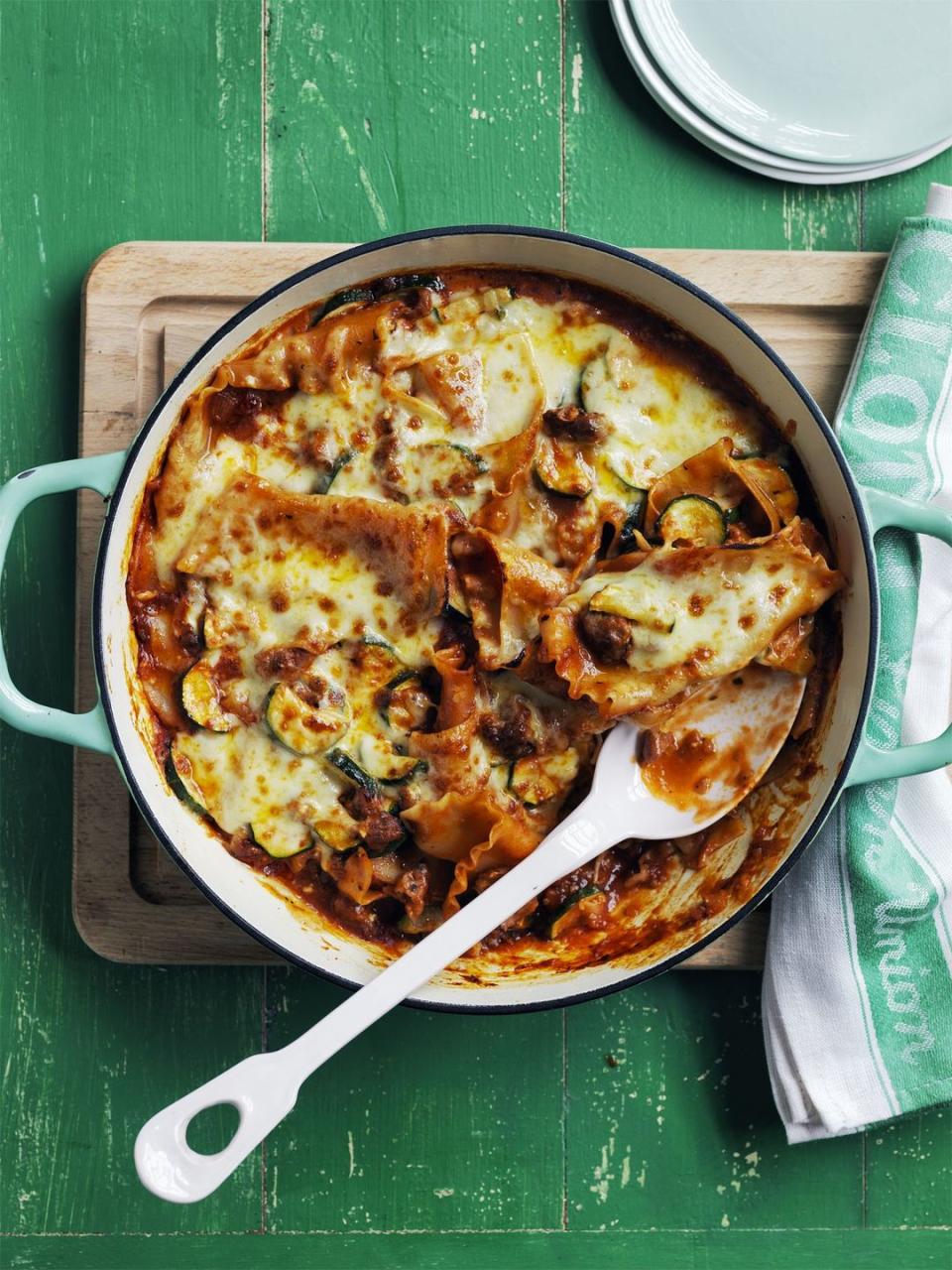 Creamy Tomato Skillet Lasagna