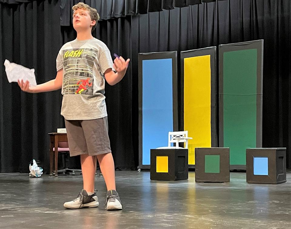 Bryson Darr stars as Stanley Leonardo Sappovitz in "Adventures of a Comic Book Artist" opening for the Coshocton Footlight Players at the Triple Locks Theater. The annual summer youth show is a musical about a janitor at a comic book company who dreams of becoming a comics creator.