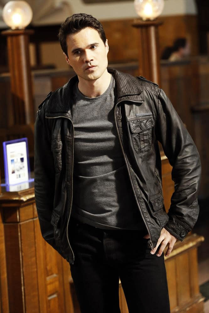 This updated publicity photo provided by ABC shows co-star Brett Dalton in the premiere episode “Pilot” for ABC’s TV series, “Marvel’s Agents of S.H.I.E.L.D.,” co-created by Joss Whedon. The series premieres Tuesday, Sept. 24, 2013 (8:00-9:01 p.m., ET), on the ABC Television Network. (AP Photo/ABC, Justin Lubin)