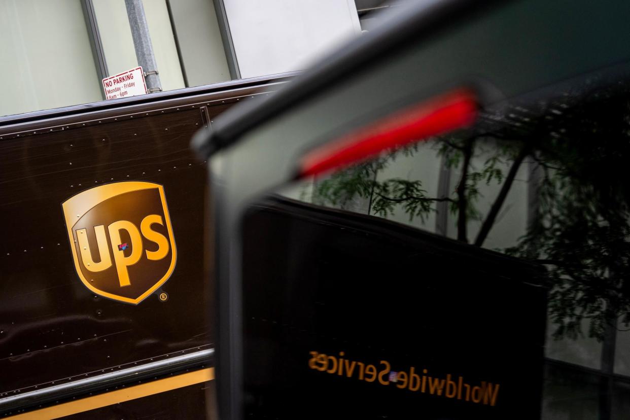 <span>A UPS delivery truck in New York on 23 July 2024.</span><span>Photograph: Adam Gray/Bloomberg via Getty Images</span>