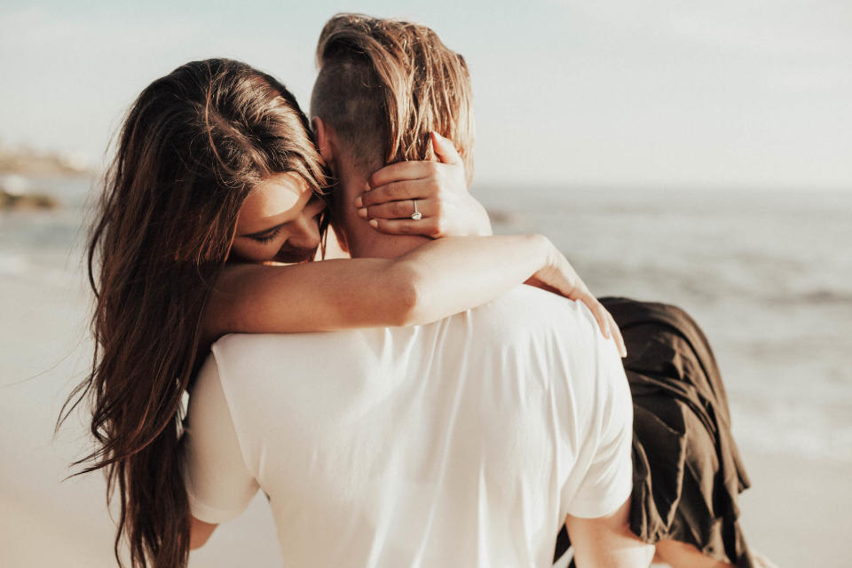 <p>A to-be groom carries his new fiancée on Windansea Beach in San Diego after proposing to her. You have to admit: A chorus of waves, seagulls and a serene sea breeze is a lovely soundtrack for an engagement. </p><p><em>Via <a rel="nofollow noopener" href="https://www.charissaphoto.com/" target="_blank" data-ylk="slk:Charissa Cooper Photography;elm:context_link;itc:0;sec:content-canvas" class="link ">Charissa Cooper Photography</a></em><br></p>