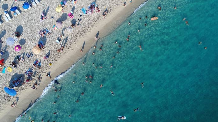 A sunny Florida beach.