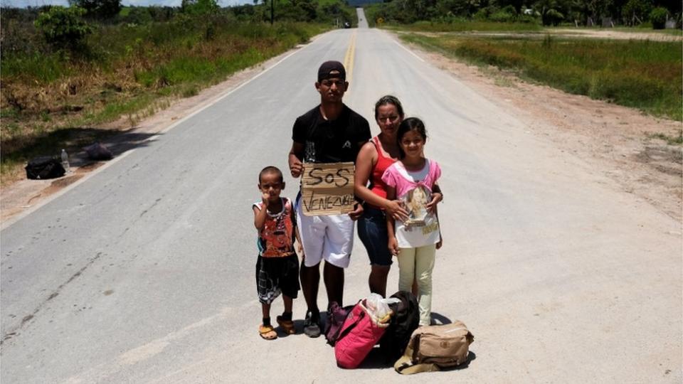 Migrantes venezolanos.