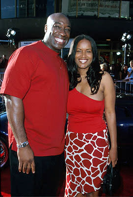 Michael Clarke Duncan with his gal at the Westwood, CA National Theatre premiere of Touchstone's Gone In 60 Seconds