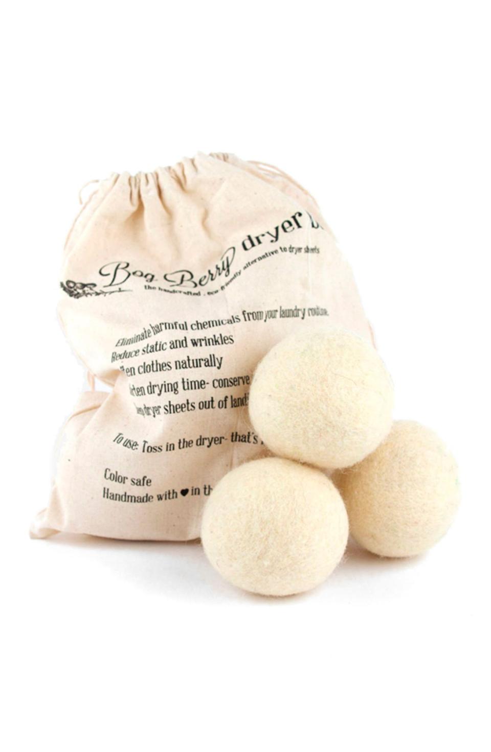 Package Free x Bog Berry Wool Dryer Balls. Image via Nordstrom.