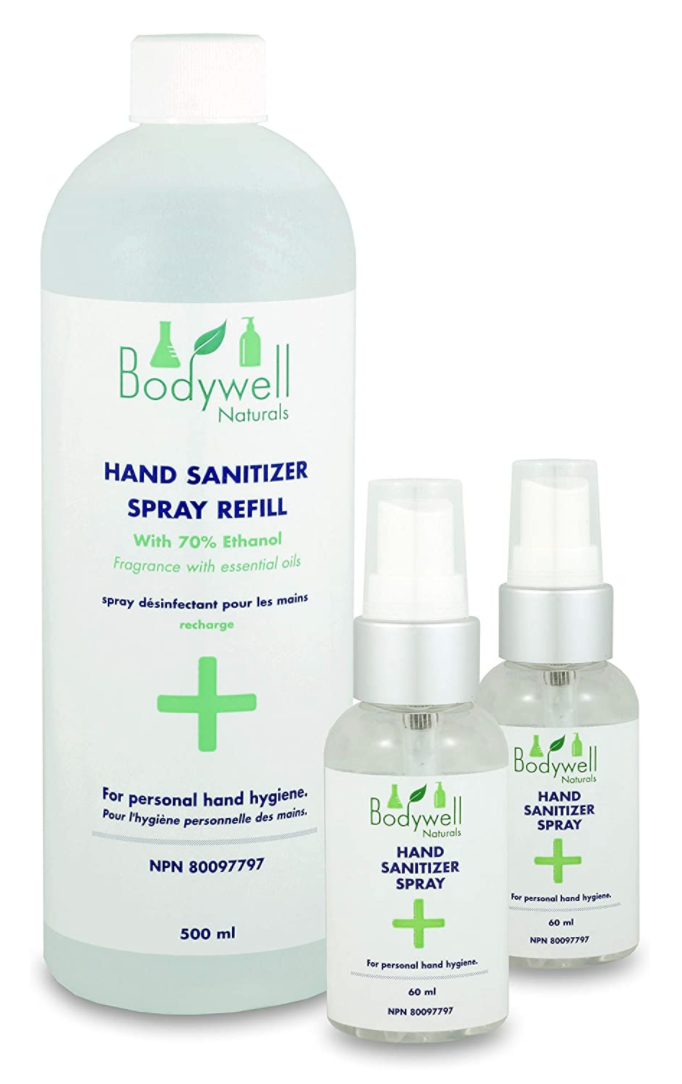 Bodywell Naturals Hand Sanitizer Spray Combo Pack